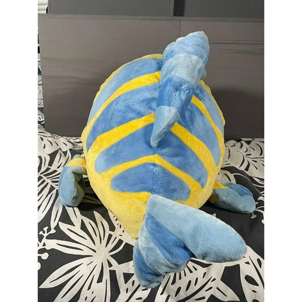 Disney Store The Little Mermaid Flounder Yellow Plush Stuffed Animal Toy